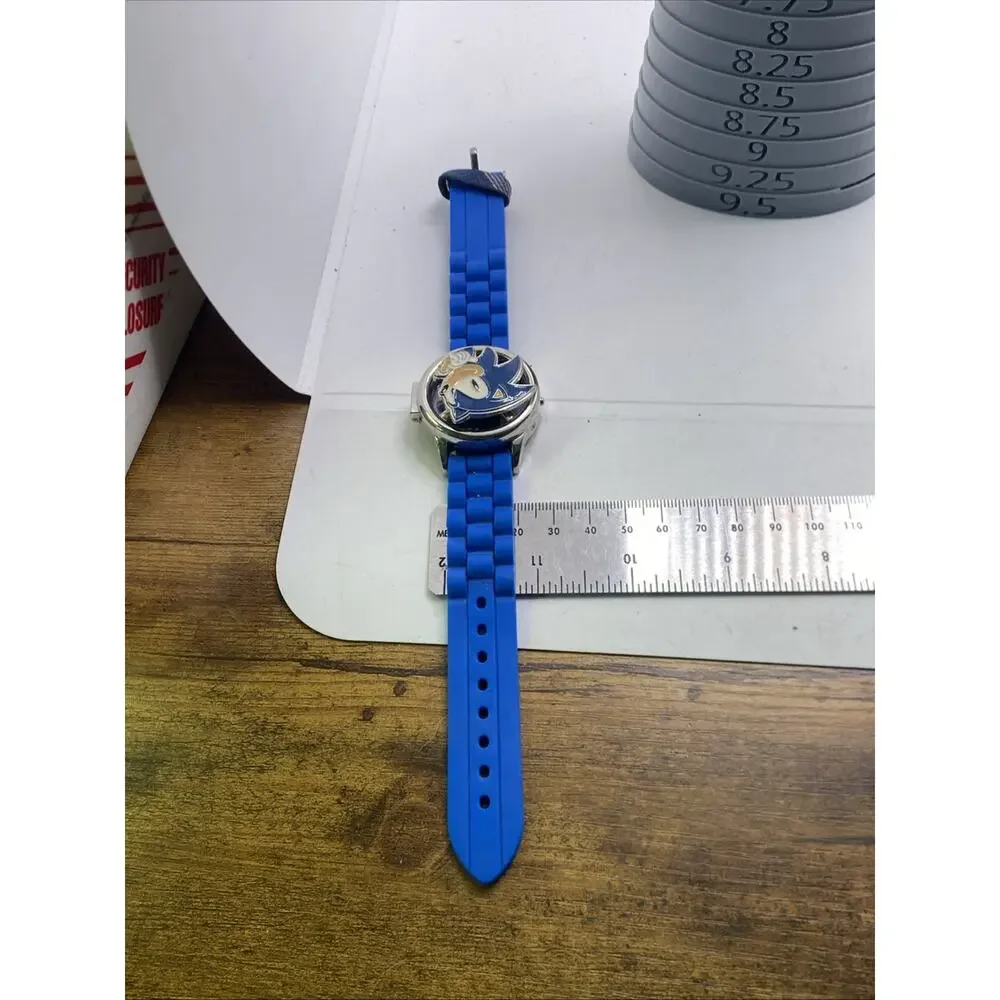 Sonic The Hedge Hog Spinning Watch Unisex New Battery